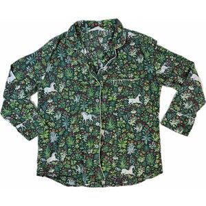 Printfresh sz S TOP ONLY Green Unicorn Garden